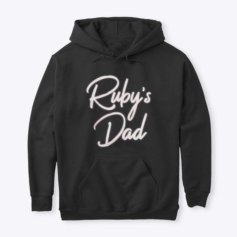 Ruby's Dad White Logo