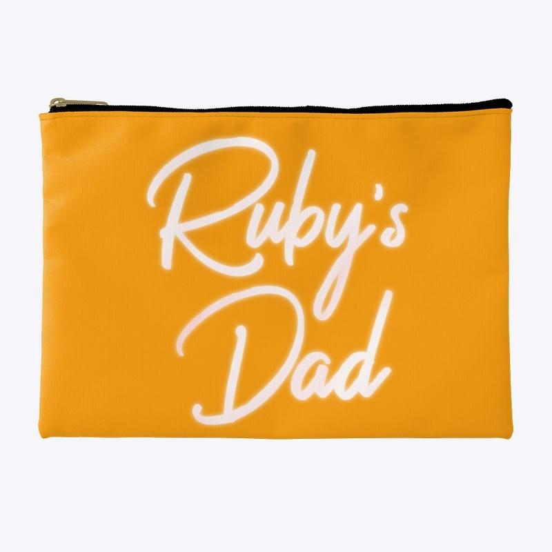 Ruby's Dad White Logo