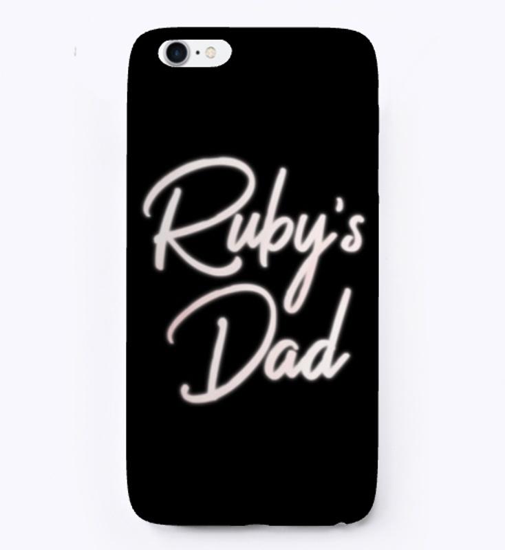 Ruby's Dad White Logo