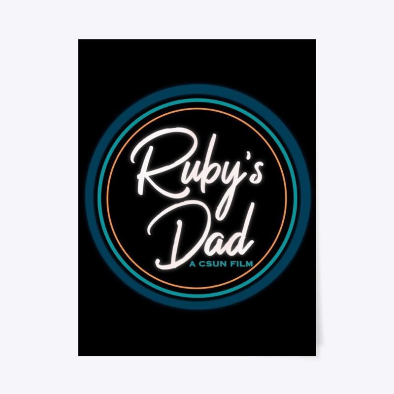 Ruby's Dad Circle Logo - W/T