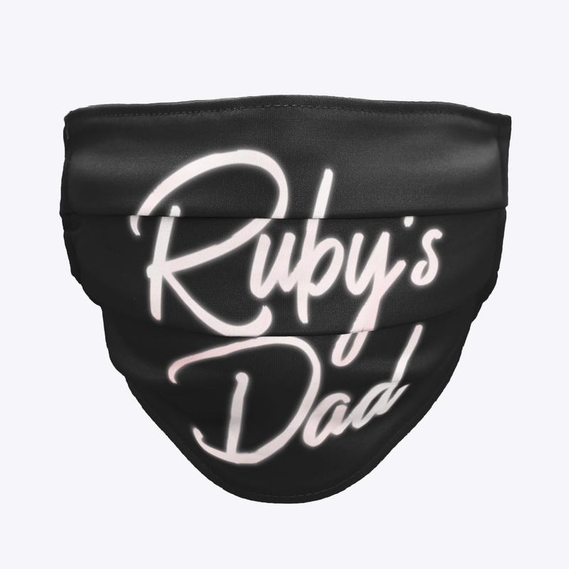 Ruby's Dad White Logo